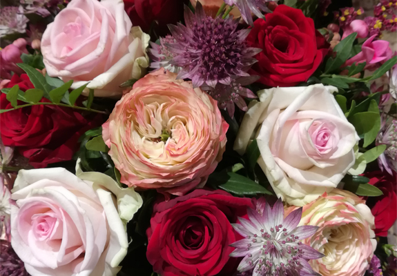Romantisch boeket van rozen